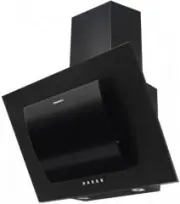 Maunfeld Tower Round 50 Black Glass Curved Black