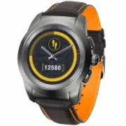 MYKRONOZ ZeTime Regular Premium Brushed Titanium Black Carbon Orange